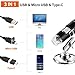 Bysameyee USB Microscope for Android/PC, 40-1000X Magnification Digital Microscope Camera Endoscope with 8 Adjustable LED Lights (Not Compatible with iPhone/iPad)