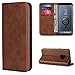 Produktbild Copmob Schutzhülle für Samsung Galaxy S9, Flip Folio Brieftasche aus Leder, [3 Schlitze] [Stent Funktion] [Magnetverschluss], Schutzhülle mit Klappdeckel für Samsung Galaxy S9  Dunkelbraun