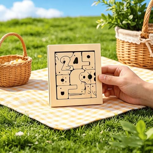 Juguetes educativos de madera interactivos: bloques de construcción de animales 3