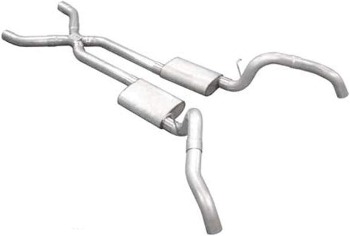 Pypes Performance ExhaustPypes Exhaust SGF63S Street Pro 3" Diameter 409 Stainless Steel Crossmember-Back Exhaust System with X-Pipe for Camaro/Firebird