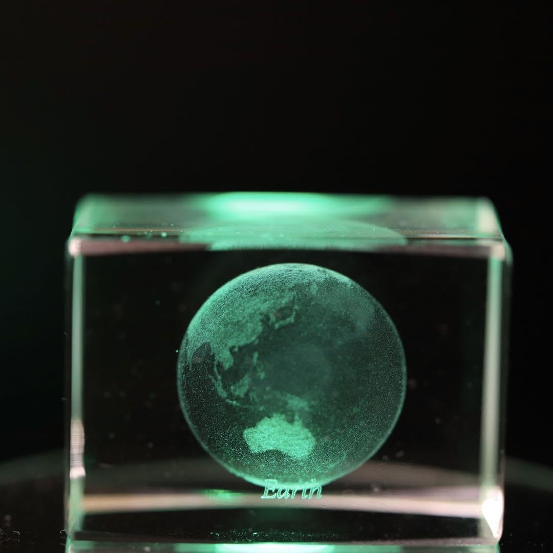 Amazon | クリスタルキューボイド 惑星 水星 金星 地球 火星 土星 5個