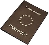 In Braun, Blau oder Weinrot Reisepass Schutzhülle Made in EU in 3 Farben (Braun)