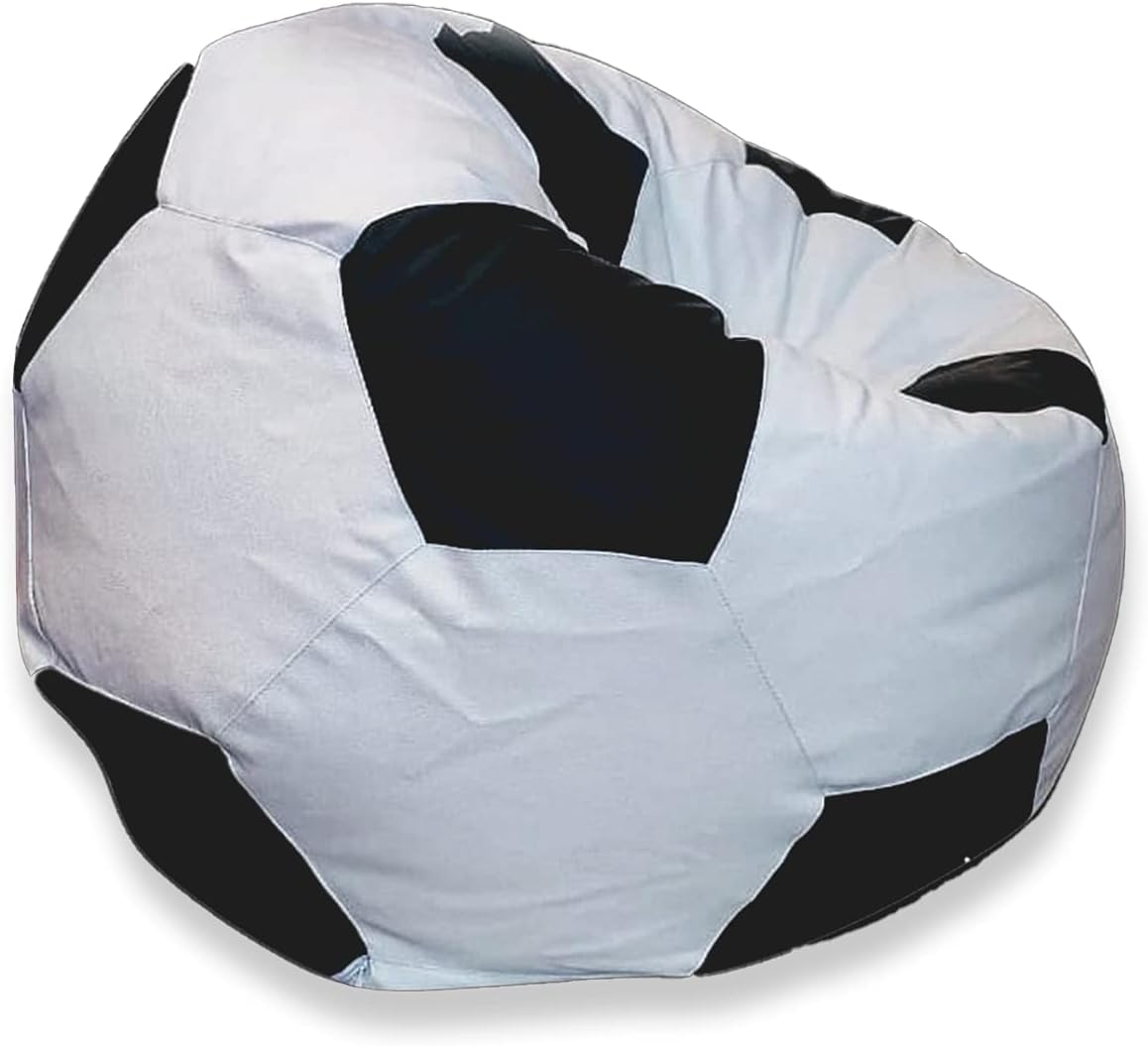2 Football Bean Bag with 2 Footstool