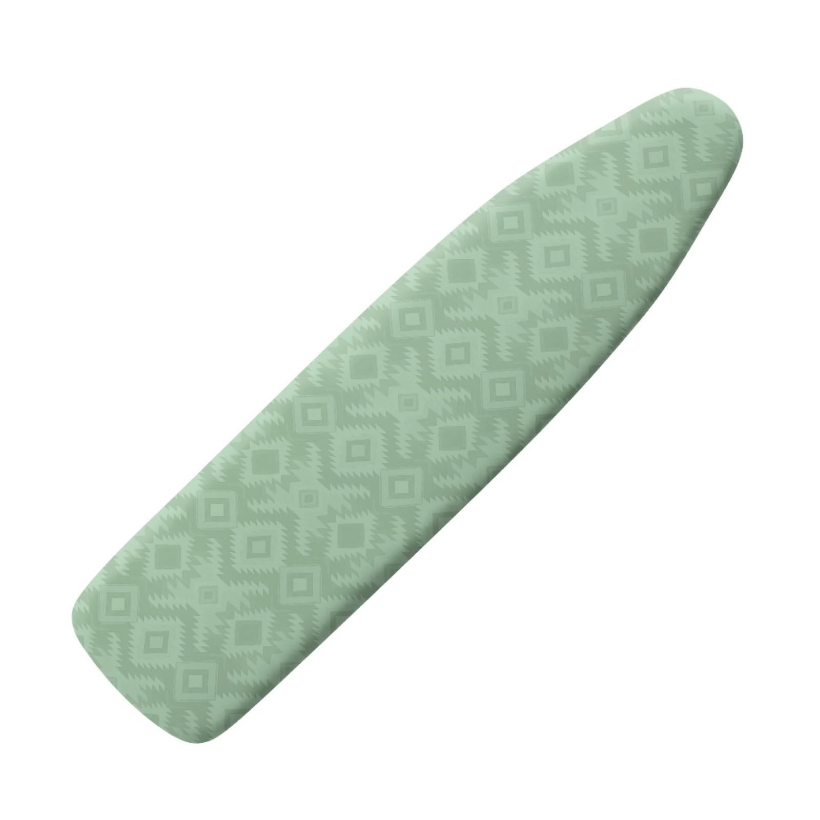 Large ironing board cover 130 x 45 Green Geometry Ironing Board Cover And Thick Padding Easy Fit in Multiple Sizes with Elastic Drawstring,durable,iron board covers fits all,Machine Washable
