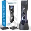 HUMMINGBIRD MK6 Body Hair Trimmer for Men Wide Ceramic Blade, No Nick, No Cut, Ball Trimmer & Body Shaver, Waterproof, USB-C Rechargeable, LED Display, Charging Dock & Travel Pouch, Body Groomer