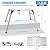 ORIENTOOLS Adjustable Work Platform, (39.4" X 18.5") Portable Folding Aluminum Step Ladder, Scaffolding Platform of Capacity 330 LBS Heavy Duty, 7 Gear Adjustable Height 24 to 35 inches