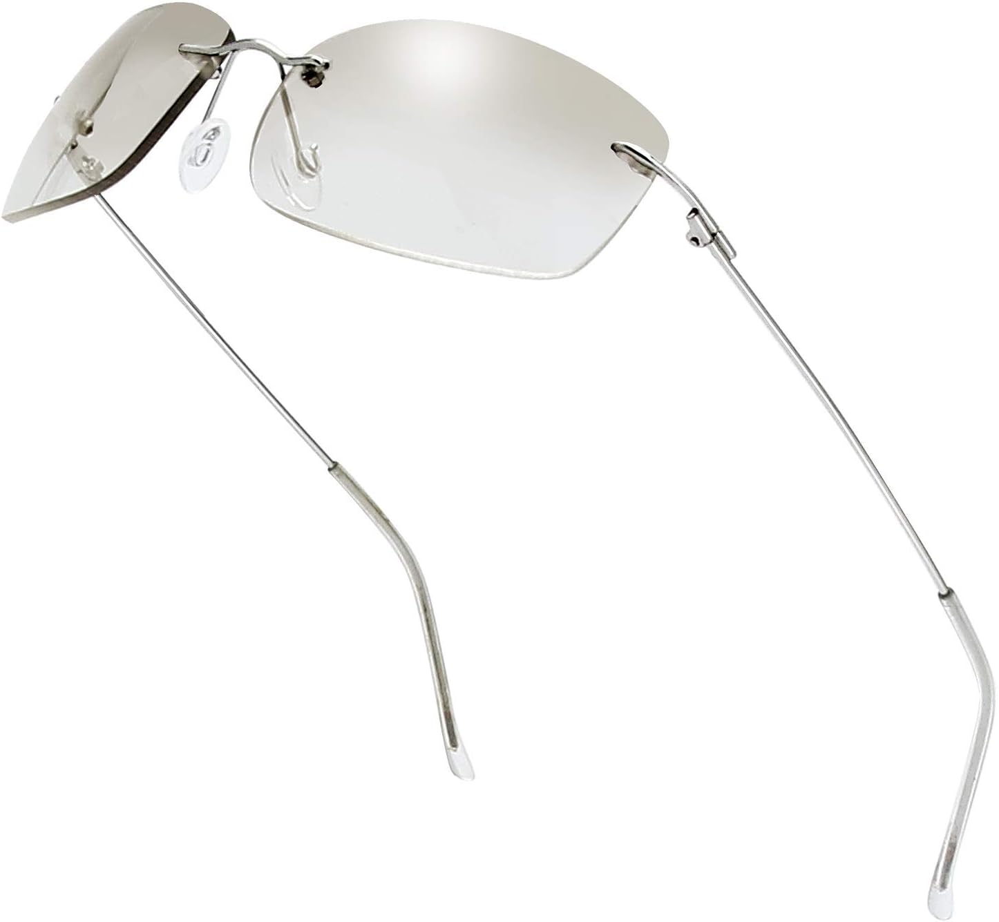 Minimalist Small Rectangular Sunglasses Clear Eyewear - Exquisite Packaging