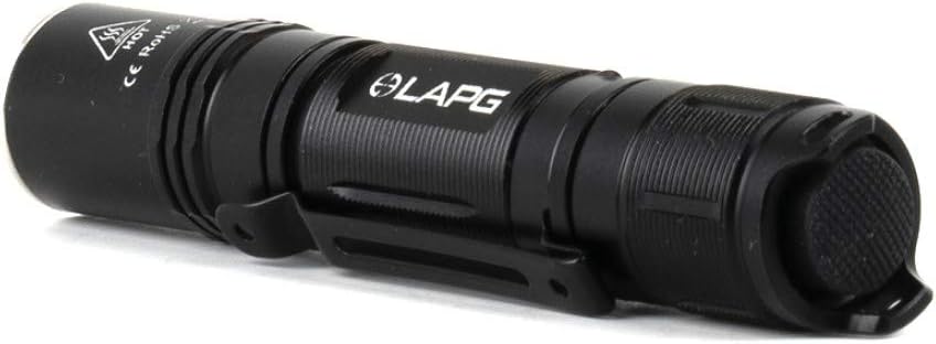 LA Police Gear LAPG F2 700 Lumen Multi-Output Tactical Flashlight, Compact LED Flashlight, USB Rechargeable Flashlight