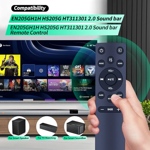 Télécommande barre de son Hisense EN205GH1H solution pour commande cassée