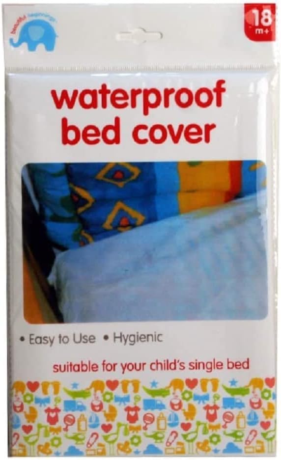 Waterproof Mattress Protector Single Bed Size – Soft Waterproof Bed Cover for Bed Wettin...