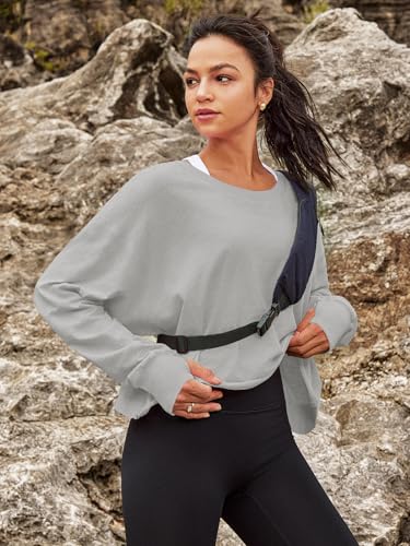Image of Panadila Womens Open Back Workout Tops Long Sleeve Shirts