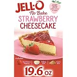 JELL-O Strawberry No Bake Cheesecake Dessert Kit (19.6 oz Box)