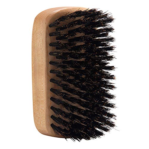 Denman Jack Dean - JDMB55- Military Styling Beard Hair Brush – Made from Natural Bristle & Luxury Italian Beechwood for Men