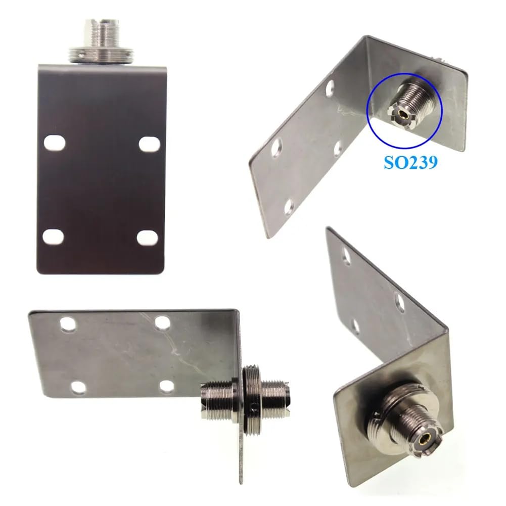 UHFJ Renforce Antenne Bracket 10-1300MHz SO239-SO239 Ground Redical RE05 pour la Radio Mobile de Voiture