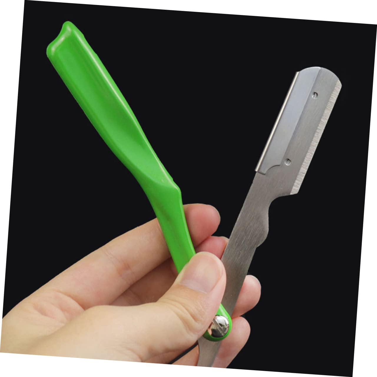 Healeved 5pezzi Porta Rasoio Inossidabile Con Design Creativo Supporto Per Lamette Da Barba Per Uso Domestico e Viaggi Manico Resistente e Leggero Per Regali Familiari e Amici