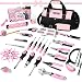 Produktbild SHALL Rosa Werkzeug Set, 246-teiliges Damen Basic Tool Kit für Haus mit 14" Wide Mouth Open Tool Bag, General Haushalt Hand Tool Set