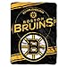 The Northwest Company Officially Licensed NHL Boston Bruins Stamp Plush Raschel Throw Blanket, 60" x 80"