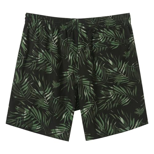 Image of SURF CUZ Mens Swim Trunks with Compression Liner Swim Shorts 7 inch Swimming Trunks Stretch 7 Inch Swim Suits Quick Dry