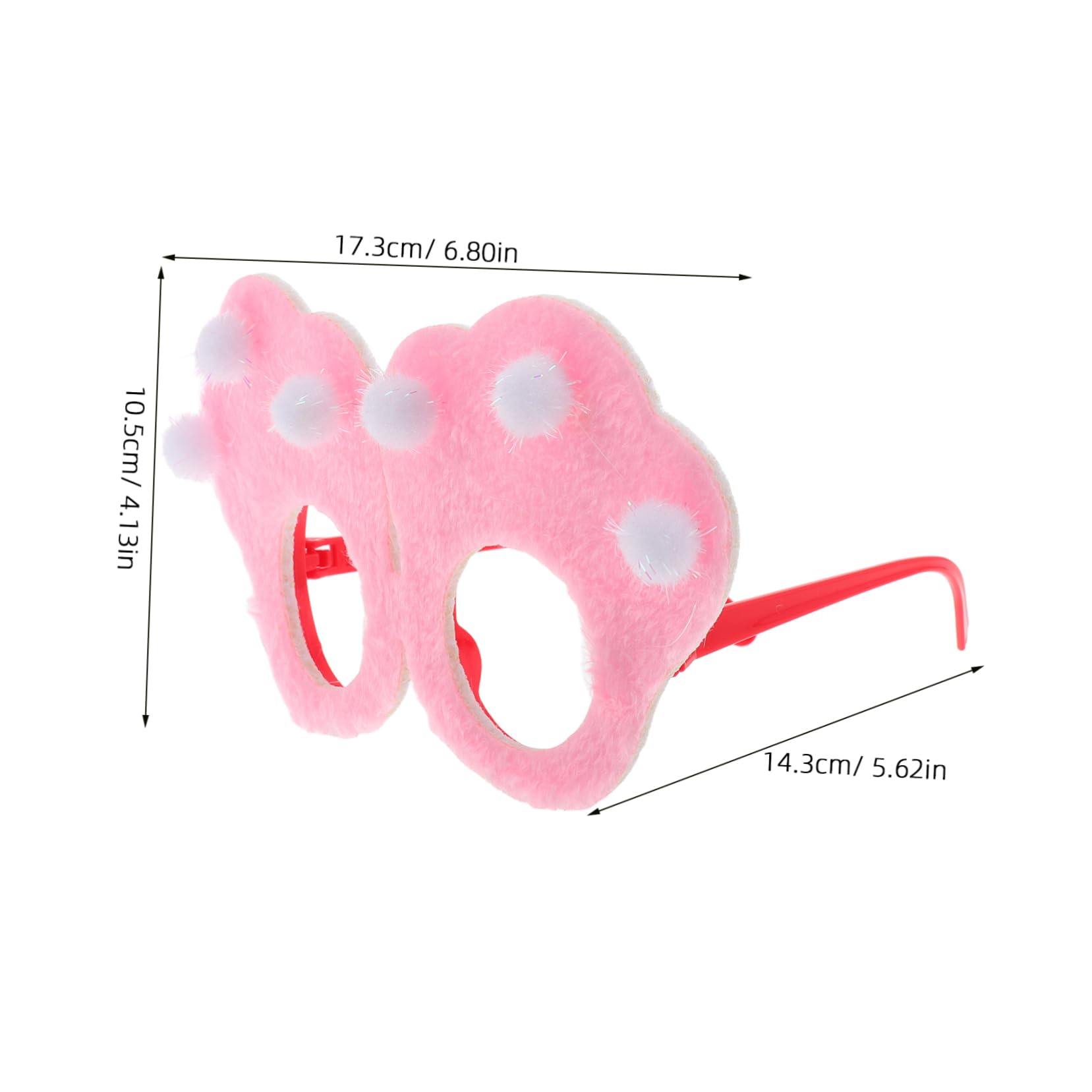 WOFASHPURET Cartoon Rabbit Glasses Easter Bunny Eyewear for Party Decorations Props