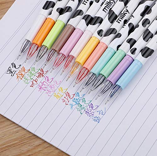 sencoo set de 12 bolígrafos roller gel multicolor miniatura 2