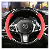 Auto Radabdeckung Für b&m-w E38 E39 E46 X3 X5 Z3 Z4 1/3/5/7 Serie Auto Kohlefaser Lenkradabdeckung 38cm Autoinnenausstattung Auto Styling Lenkradschutz)