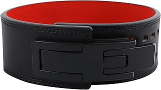 Powerlifting Belt, Lever Buckle Belt for Weight Lifting | Lever Buckle Locks, High-Density Pu, Supports Squats/Deadlifts, Men & Women, Lumbar Stability