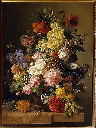 Cuadro cuadro sobre lienzo de Jan Frans Van Dael con acabado artístico texturizado 60x90