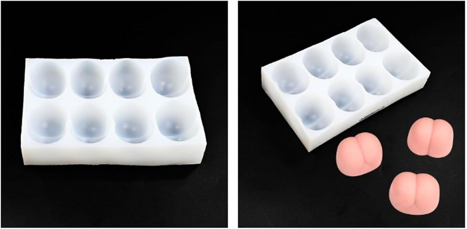 Silicone Butt Shaped for Baking Chocolate Candy Easy Releases Nonstick Mousses Cake French Dessert Bakeware Banana Molded Baking Cast
