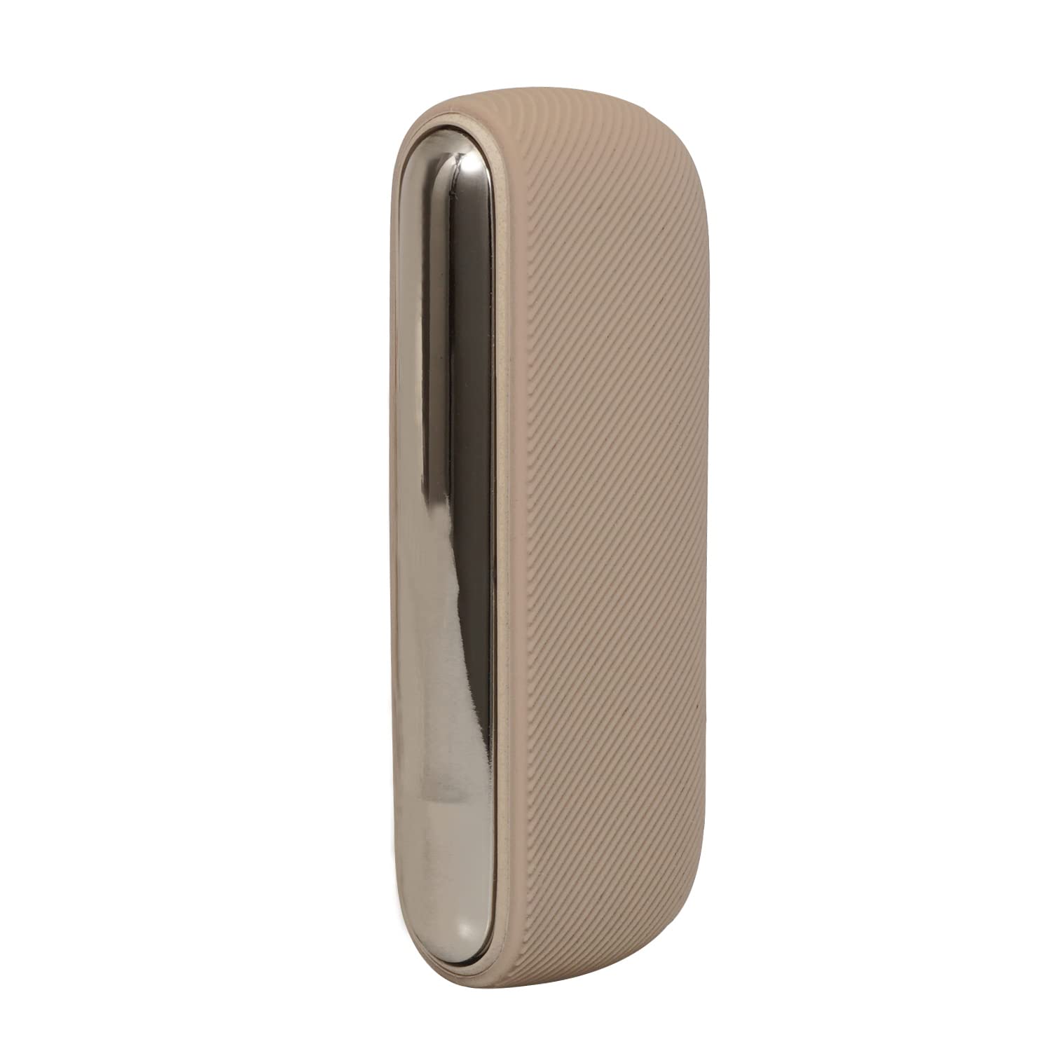 Set 2 in 1, custodia protettiva con coperchio laterale per IQOS iluma, accessori in silicone + plastica ABS (oro chiaro)
