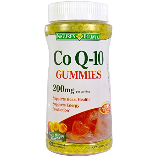 Nature's Bounty CoQ-10 Gummies, Heart Health, 200 mg, Peach Mango Flavored, 60 ea