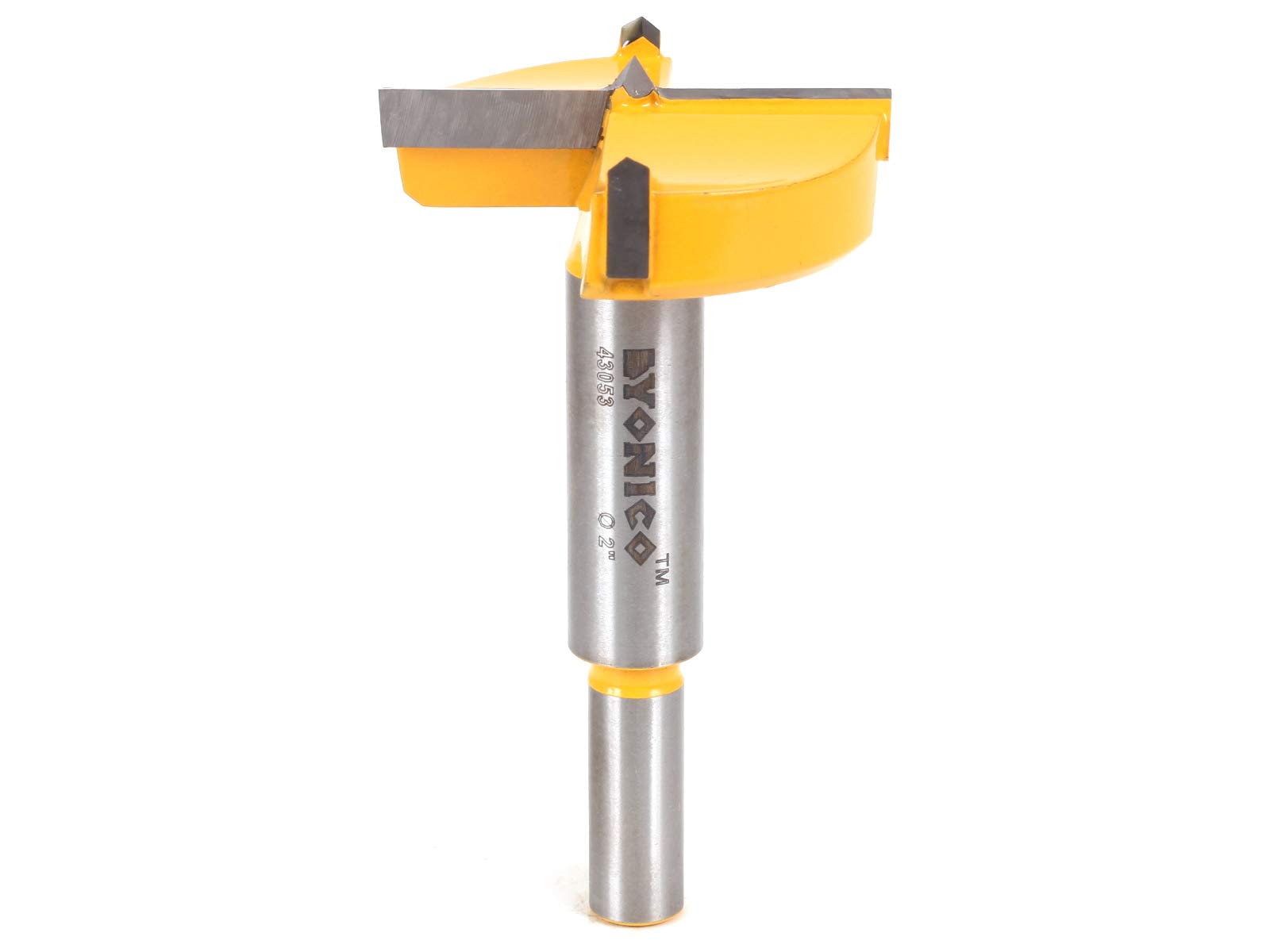 Yonico 43053C 2-Inch Diameter Carbide Forstner Drill Bit 10mm Shank