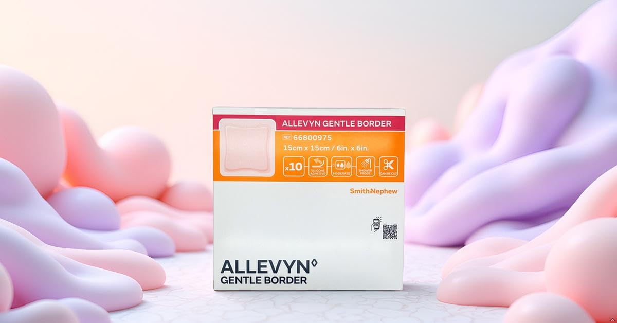 S+N, Allevyn Gentle Border, 15x15cm, 10 stück