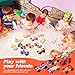Lenwen 48 Pcs Wooden DIY Car Toys for Party Unfinished Wooden Cars, Wood Truck Wood Graffiti Toy Truck and Crafts DIY for Students Girls Boys Activities Craft Projects Woodworking