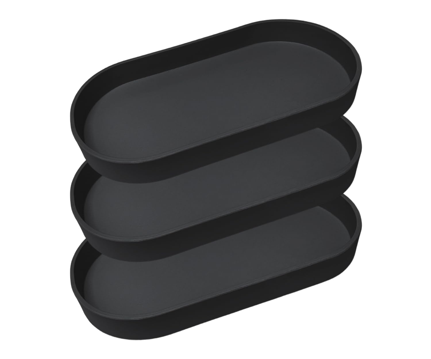 Muiltvoe Green Small Tray (10 inch), Oval Tray for Kitchen Counter, Bathtub Bathroom Vanity Items, Countertop Organizer, Coffee Accessory, Bar, Serving Seasoning, Salt and Pepper, Soap, Perfume.
