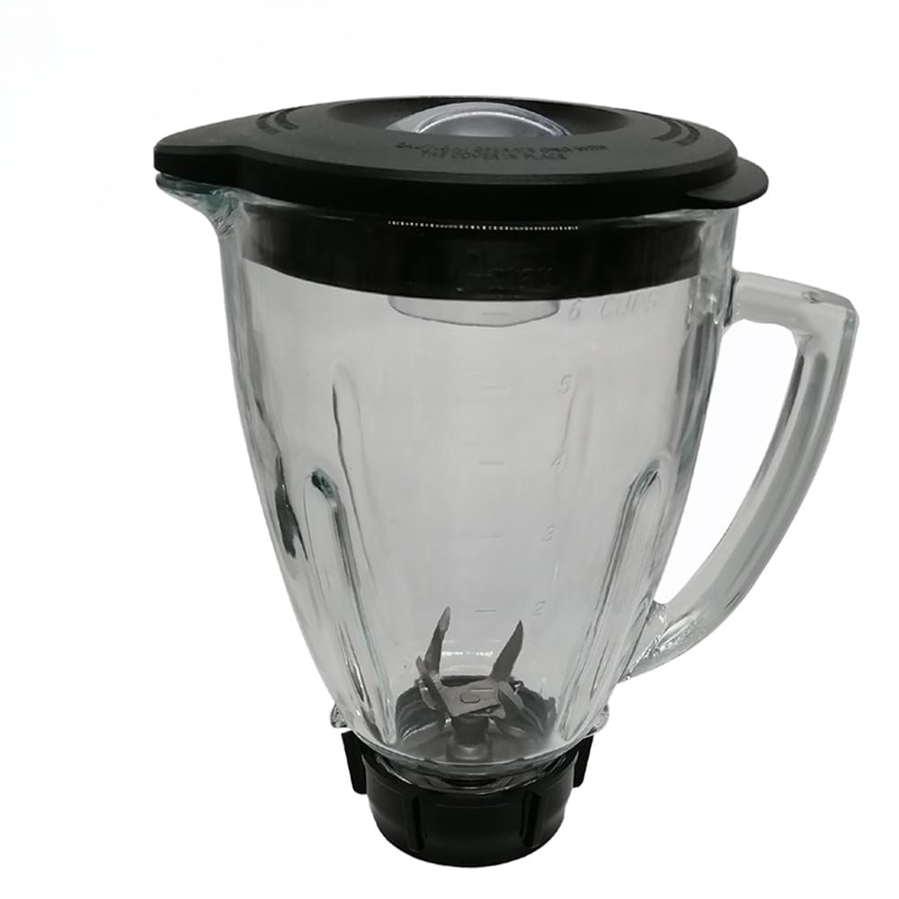 Bocal En Verre De Rechange 124461, Couvercle Inclus, Compatible Avec Le Mixeur Oster Classic Series