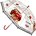 alles-meine.de GmbH Kinder Regenschirm _ Disney Cars - Auto - Lightning McQueen _ inkl. Name - Kinderschirm Ø 70 cm / lichtdurchlässig & durchscheinend - halb transparent - Kinde..