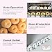 Kolice Commercial 2600pcs/hour Mini 6 Rows Donuts Machine, Doughnut Maker, Frying Donuts Maker, Mini Donut Maker, Street Food Snack Food Equipment