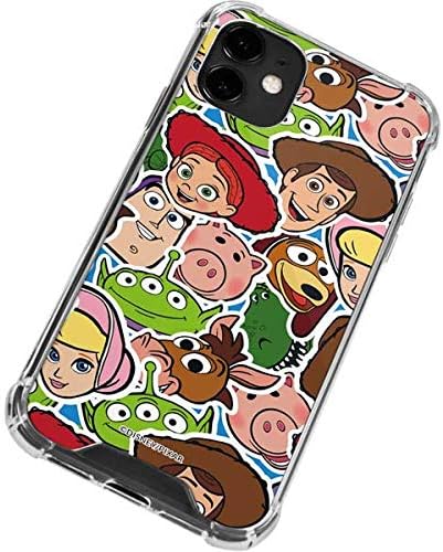 Skinit Clear Phone Case Compatible with iPhone 12 - Officially Licensed Disney Toy Story Collages Portrait Design