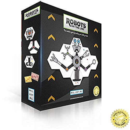 Golden Bell Studios Robots On The Line: The Game of Building and Selling Robots! Tile Game