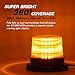 LINKITOM 2pcs LED Rotating Strobe Beacon Lights, 12V-24V Amber 40 LED Flashing Warning Safety Flashing Lights with Magnetic for Vehicle Forklift Truck Tractor Golf Carts UTV Car Bus