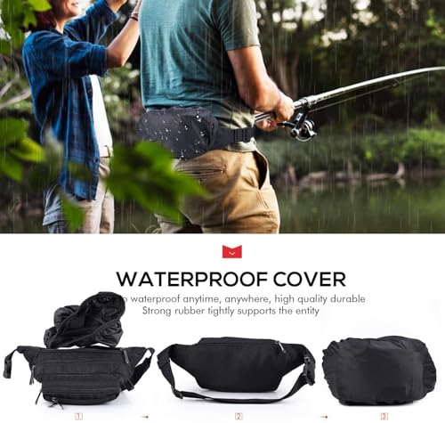 image for CXWMZY Fanny Packs For Women & Men Waist Pack Hip Bum Bag with Multi-P