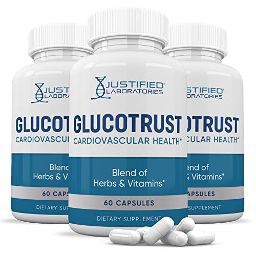 (3 Pack) Glucotrust Advanced Formula 688MG Supplement Pills 180 Capsules