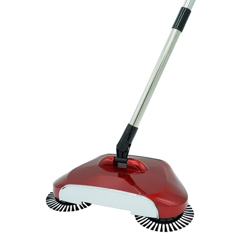Okayji Automatic Broom Hand Sweeper, Rotating PushType Scanner