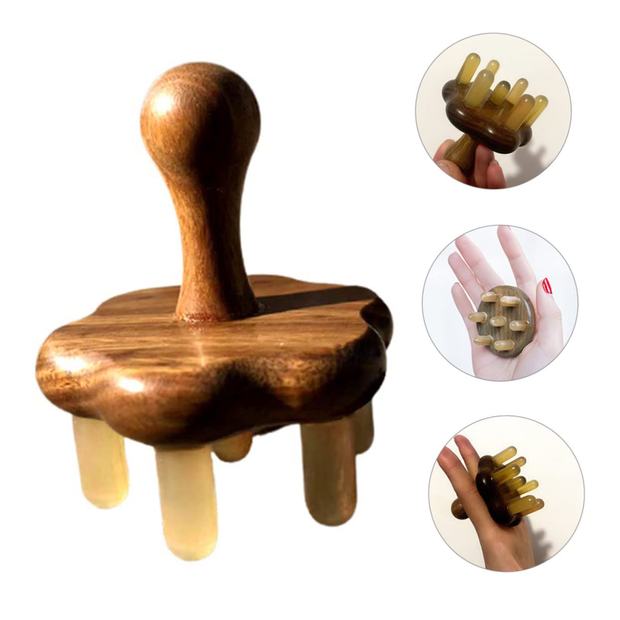 MAGICLULU 2 Stücke Kopfhaut Massage Kamm Akupunkturpunkt Massage Werkzeug Breiter Zahn Haarbürste Für Männer Haar Kopfhaut Kamm