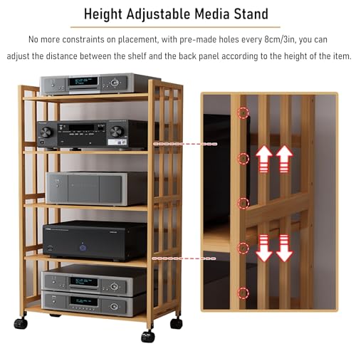 Soporte Ma de alto rendimiento multinivel para contenidos, reproductores de DVD, consolas de juegos, cajas de TV, routers WiFi y sistemas de alta fidelidad