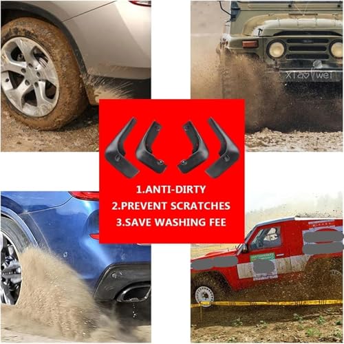 Guardabarros de ABS para Camry 2015-2017, juego de 4 piezas que protege la carrocería de tu coche 5