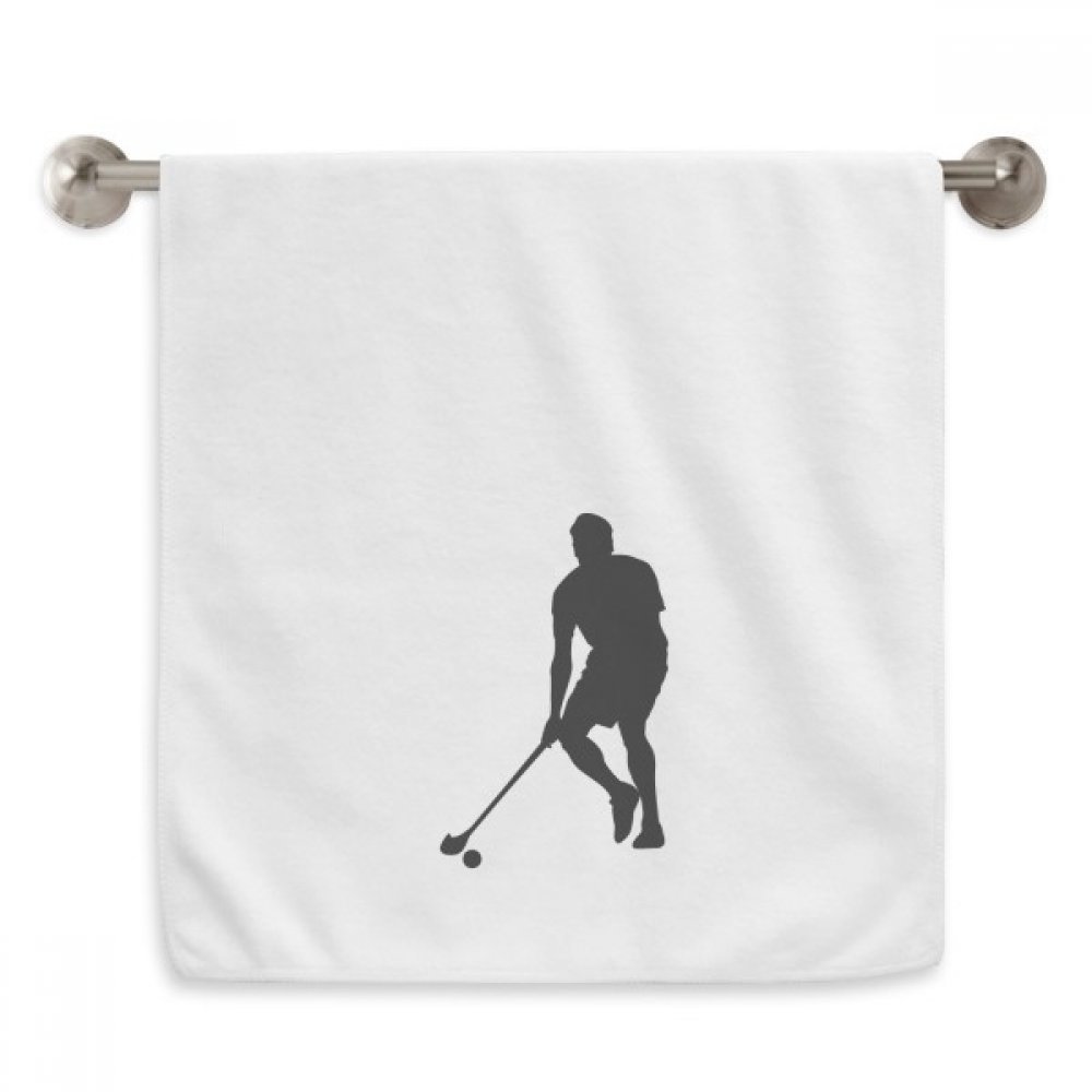 Serviette de sport hockey en coton blanc 13x29 pouces douce pour l'entraînement
