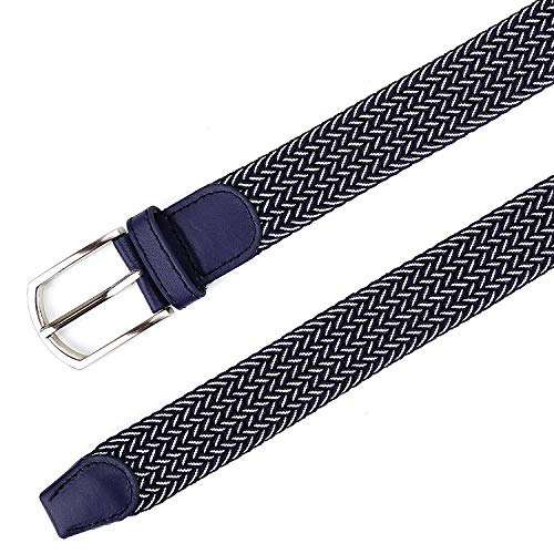 Braided Canvas Woven Elastic Stretch Belts for Men/Women/Junior with Multicolored4