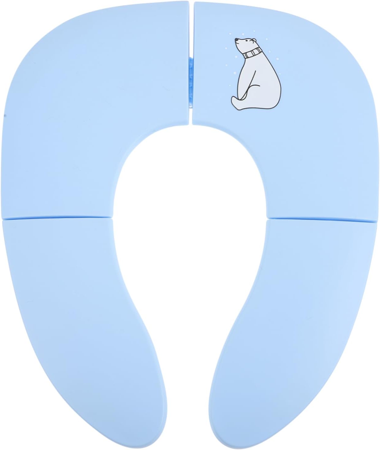 BESPORTBLE Folding Toilet Seat Handles for Toddlers Travel Potty Seat Pad Washable for Outdoor Use