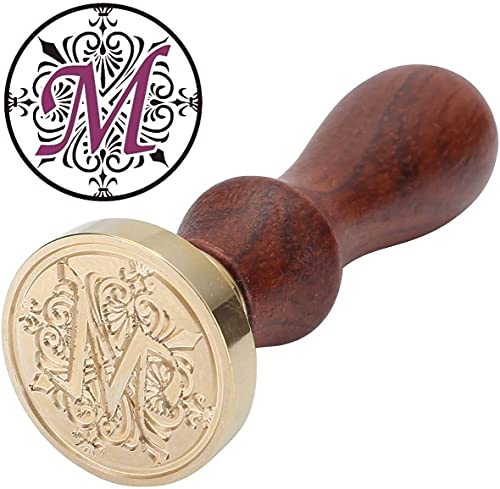 Classic Wooden Letter B Alphabet Letter Initial Wax Classic Sealing Wax Seal Stamp (M)